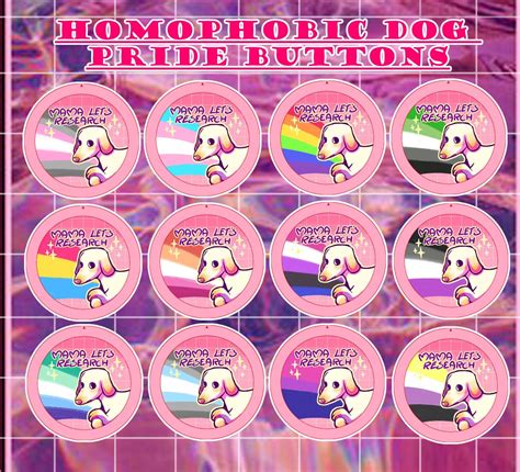 LGBTQ Homophobic Dog Meme Pride Buttons - Etsy Canada