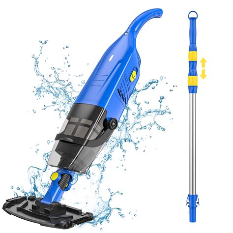 Amazon.com : Handheld Pool Vacuum with 98" Telescopic Pole, Cordless ...