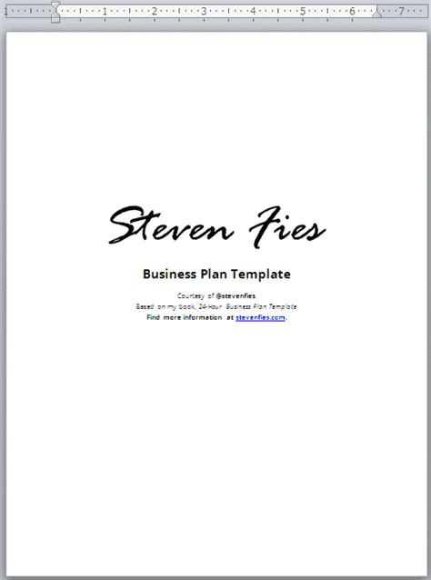 Business Plan Title Page Sample 的图像结果