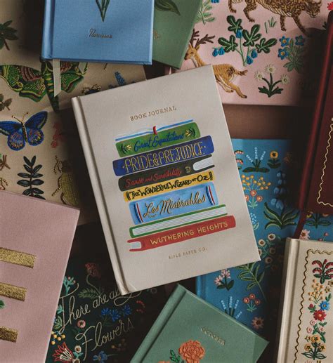 Embroidered Book Journal - Ladies Night Book Club – Rifle Paper Co