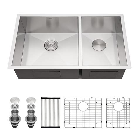 Snapklik.com : 33 Double Bowl Kitchen Sink - Undermount Kitchen Sinks ...
