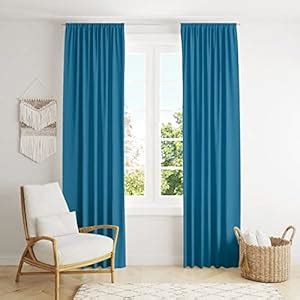 Buy Linenweaves Cotton Curtains for Window Set of 2, Linen Textured ...
