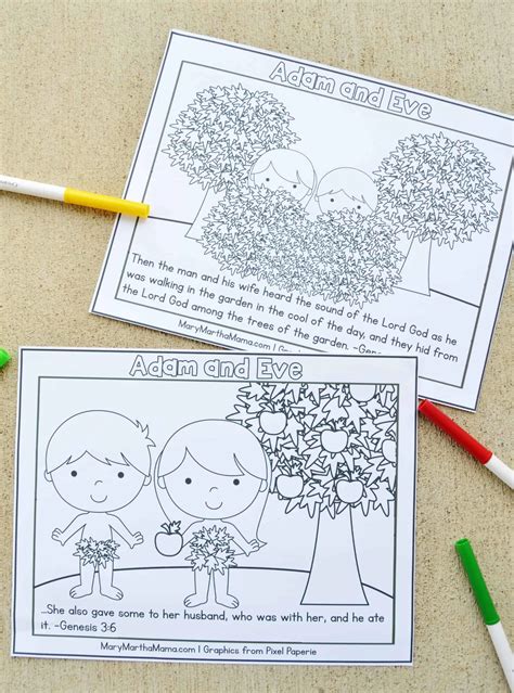 Adam And Eve Coloring Pages For Children [2025]