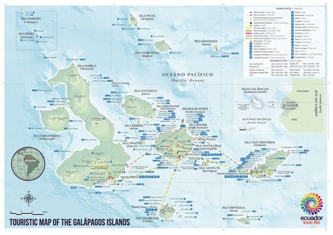 Maps of Ecuador and Galapagos Islands - Galapagos Cruises