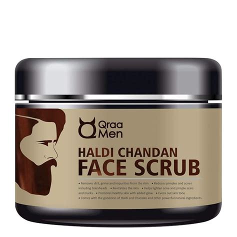 Buy Qraa Men Haldi Chandan Face Scrub | For Skin Brightening ...