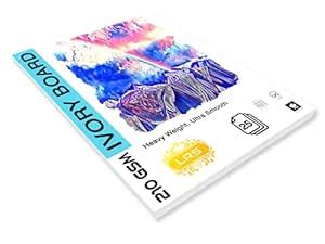 LRS Ivory Sheet 210 GSM Value Pack of A5, A4 and A3 Size Sheets (25 ...