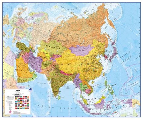 Asia Wall Map 的图像结果