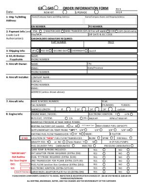 Canada Insight G3 G4S Order Information Form 2020-2025 - Fill and Sign ...