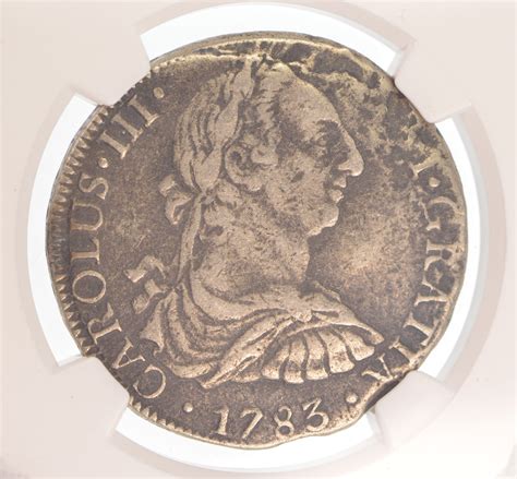 1783 MO FF Mexico Genuine Shipwreck "El Cazador" 8 Reales Silver Coin ...