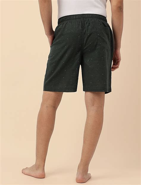 Buy Cotton Mix Printed Regular Fit Shorts at Marks & Spencer