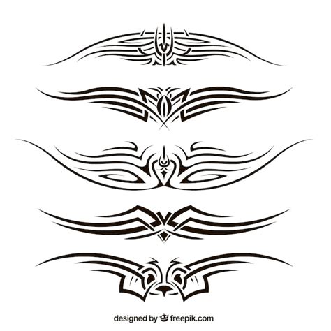 Pack de tatouages tribaux | Vecteur Gratuite