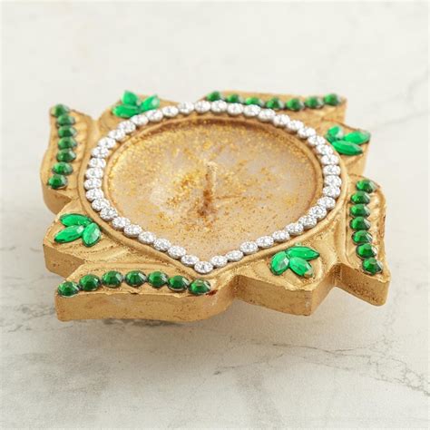 Buy Utsav Embellished Floating Diya - Set of 4 from Home Centre at just ...