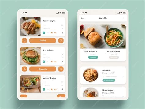 Premium Photo | Food delivery mobile app UI UX design concept AI Generated