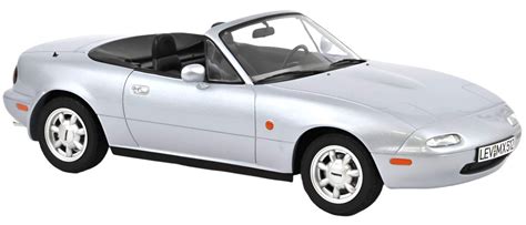 Norev 1989 Mazda MX-5 Miata Hard Top (removable) Convertible Silver 1:18 - Walmart.com