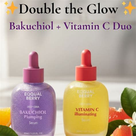 Double the Glow: Bakuchiol + Vitamin C Duo for Brighter, Youthful Skin ...