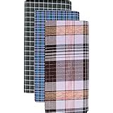 Agirav Men's Cotton Lungi (Multi-Coloured, 2.10 Meter, Pack of 3 ...