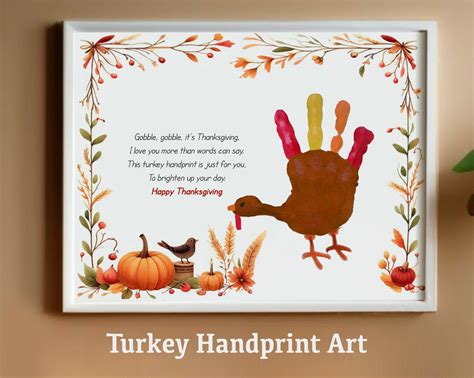 Thanksgiving handprint craft for kids preschool handprint art thankful ...
