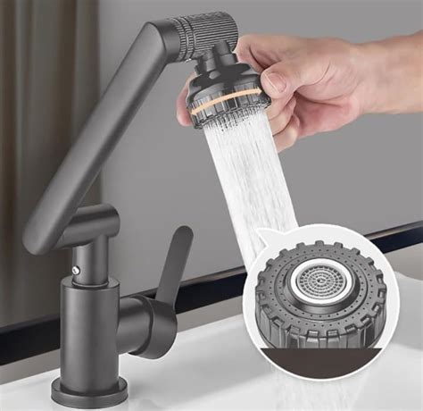 Hot Cold Water Mixer Faucet 2 Mode Single Lever Basin Mixer with ...