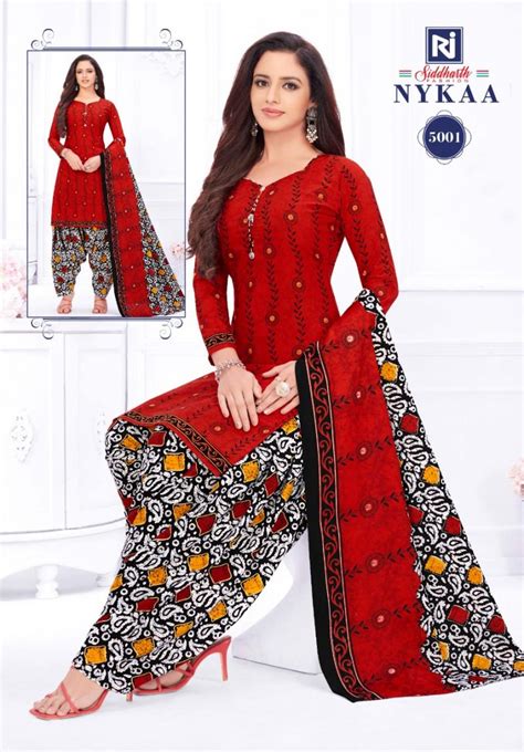 Siddharth Nykaa Vol-5 Cotton Designer Printed Readymade Suit ...