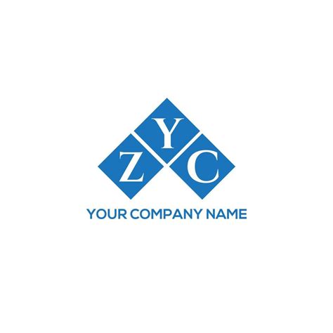 ZYC letter logo design on white background. ZYC creative initials ...