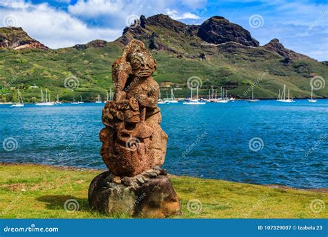 Nuku Hiva, Marquesas Islands. Stock Image - Image of paradise ...