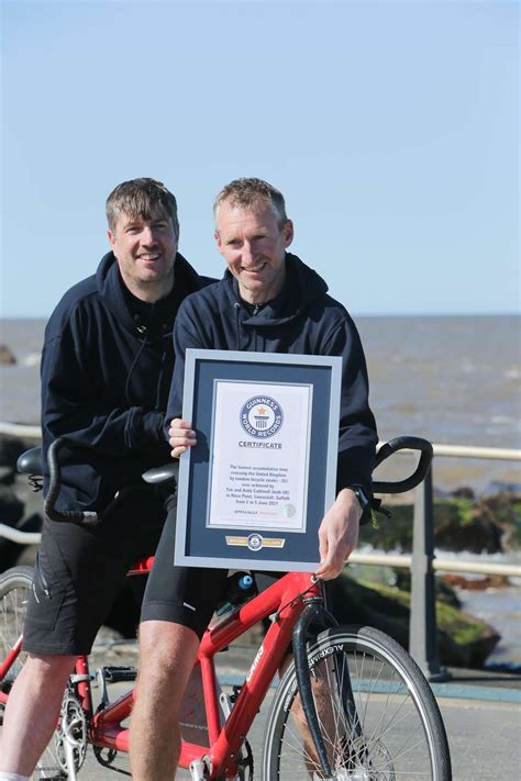 Father who lost sight after cardiac arrest earns Guinness World Record on tandem