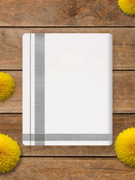 Guna Selvan white Silver Jari 2.0 Meter Cotton Dhoti – Alaya Cotton