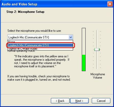 Using Windows Live Messenger with your QuickCam Communicate STX ...