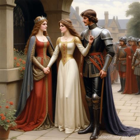 Medieval Princess Painting