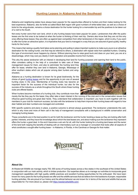 PPT - Hunting Leases in Alabama And the Southeast PowerPoint ...