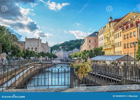 Karlovy Vary Karlsbad editorial stock photo. Image of europe - 96585018