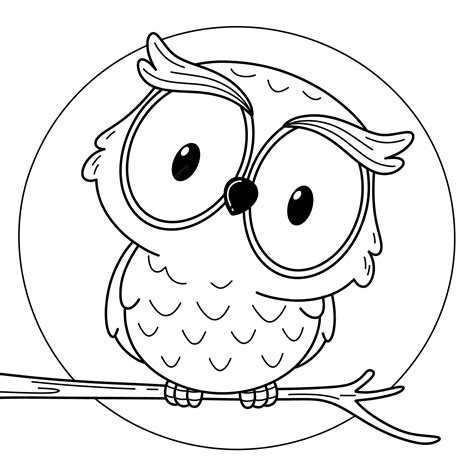 Owl Drawing Outline
