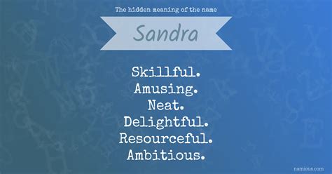 The hidden meaning of the name Sandra | Namious