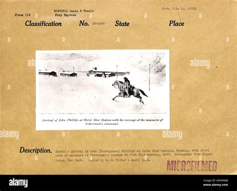 Sketch of the Arrival of John (Portuguese) Phillips at Horse Shoe ...