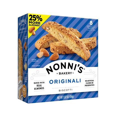 Nonni's Italian Originali Biscotti, Almond Cookie, 5.52 oz, 8 Ct ...