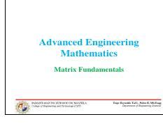 Image result for Matrix Engineering Mathematics Tutorial