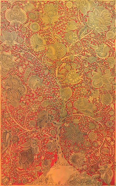 Buy Tree of Life: Kalamkari painting for Sale