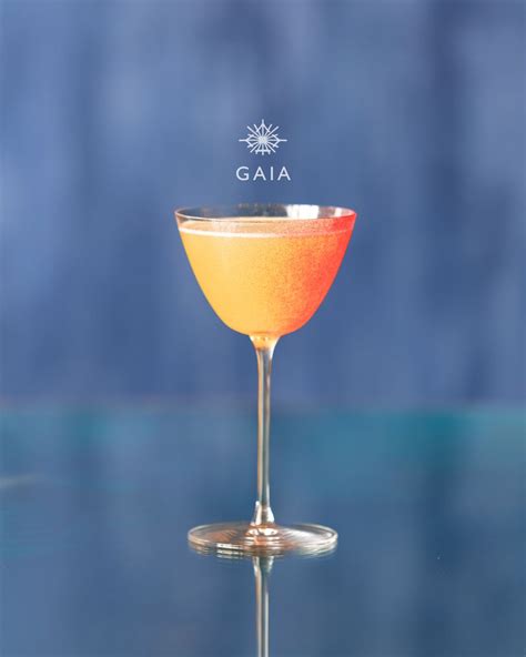Gaia, with Seven Hills gin, Italicus bergamot, plum sake, orange, star ...