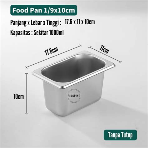 Jual Food pan Stainless steel 1/1x6.5- 1/2x6.5 Food pan Stainless steel ...