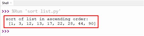 Image result for Python Program for Ascending Order