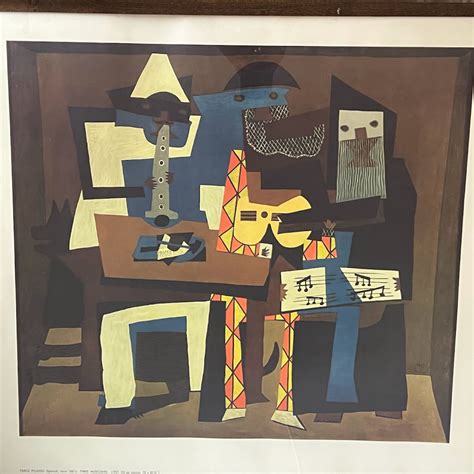 Picasso 'Three Musicians' Framed Poster