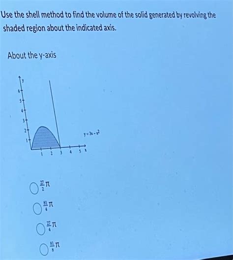 Image result for How to Solve for Volume Using the Shell Method