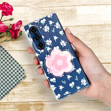 Galaxy Z Fold Series Cute Korean Floral Phone Gripper Case – Peeperly