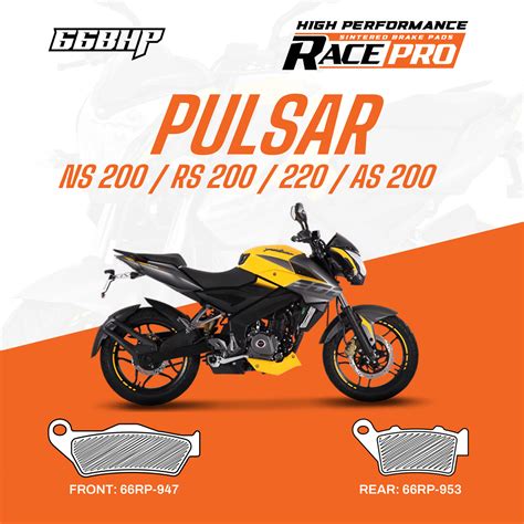 Bajaj Pulsar NS 200 / RS 200 Race Pro Sintered Brake Pad – LRL Motors