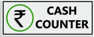 WallDesign Cash Counter Sign Board 14 in x 5.4 in For Bank Hotel ...