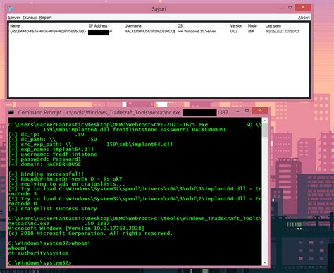 Windows Print Spooler Exploit Demo 的图像结果