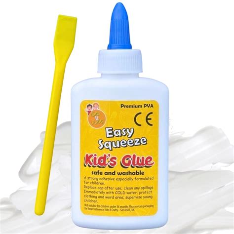 12 X 50ml - Glue, PVA Glue & 12 Spreaders | White Washable Kids School ...
