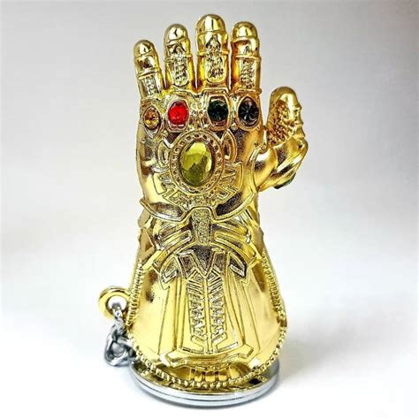MARVEL Thanos Gauntlet Avengers Infinity war (Gold) Key Chain Price in ...