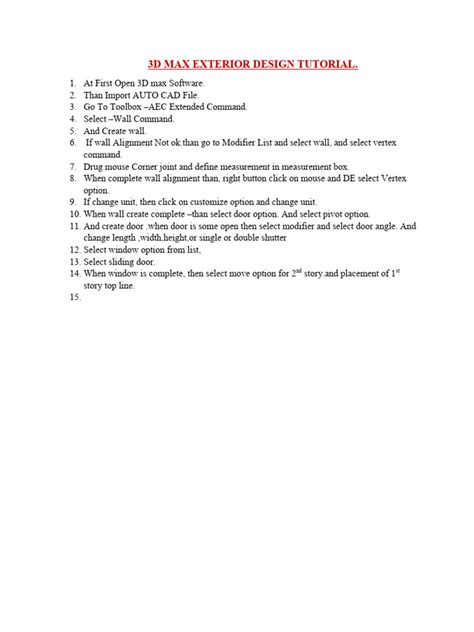 3DS Max Easy Tutorial for Building Design 的图像结果