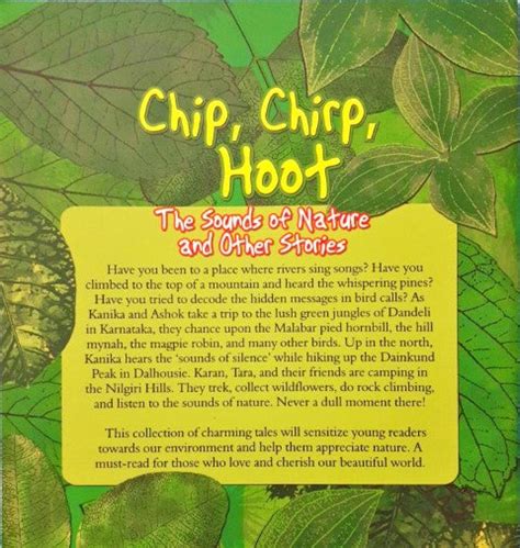 Chip, Chirp, Hoot: The Sound of Nature and Other Stories – Books and You